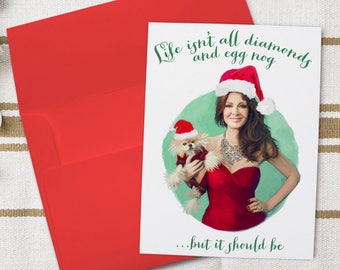 Lisa Vanderpump Christmas Card RHOBH Greeting Card