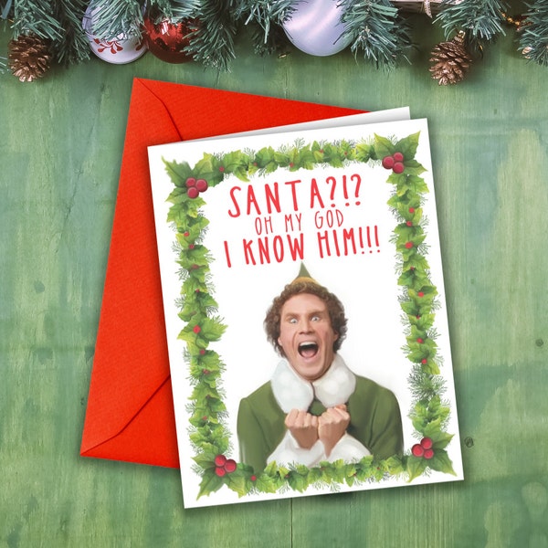 ELF Movie Christmas Card - holiday movie