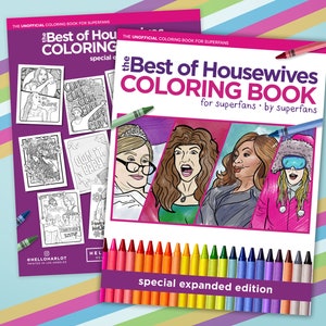 Best of Real Housewives Adult Coloring Book | Coloring Books | Bravo Fan Gift | All cities