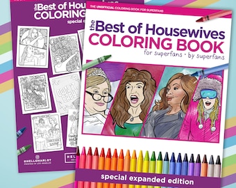 Best of Real Housewives Adult Coloring Book | Coloring Books | Bravo Fan Gift | All cities