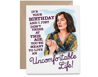 Victoria Comfortable Life Birthday Card