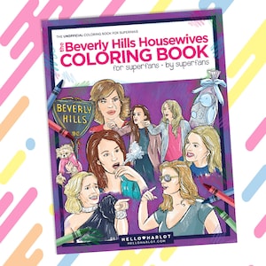 RHOBH Beverly Hills Housewives Adult Coloring Book | Coloring Books | Bravo Fan Gift