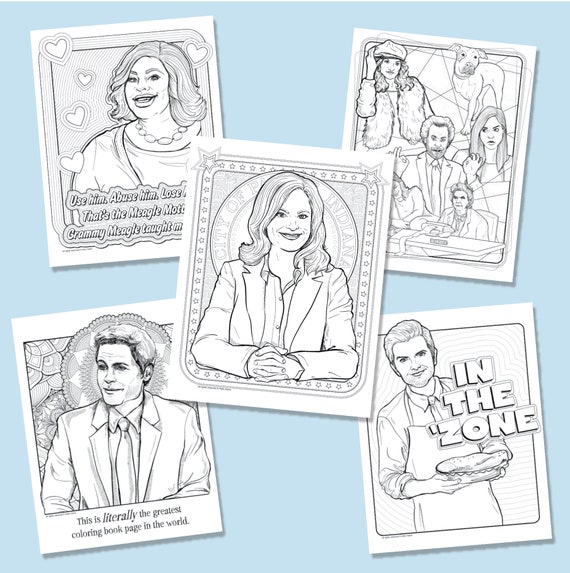 Parks and Rec Fans Coloring Book Parks and Rec Fans Coloring Book