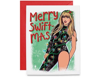 Merry Swift-mas Christmas Greeting Card | Tay Holiday