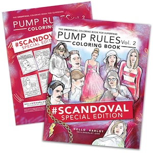 Pump Rules Vol. 2: Scandoval Special Edition Coloring Book | Coloring Books | Bravo Fan Gift