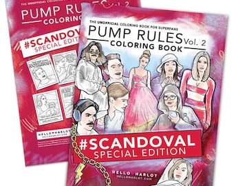 Pump Rules Vol. 2: Scandoval Special Edition Coloring Book | Coloring Books | Bravo Fan Gift