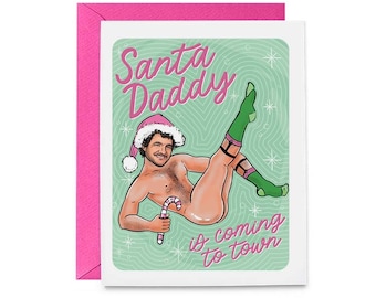 Pedro Santa Daddy Pascal Greeting Card Christmas Holiday Card