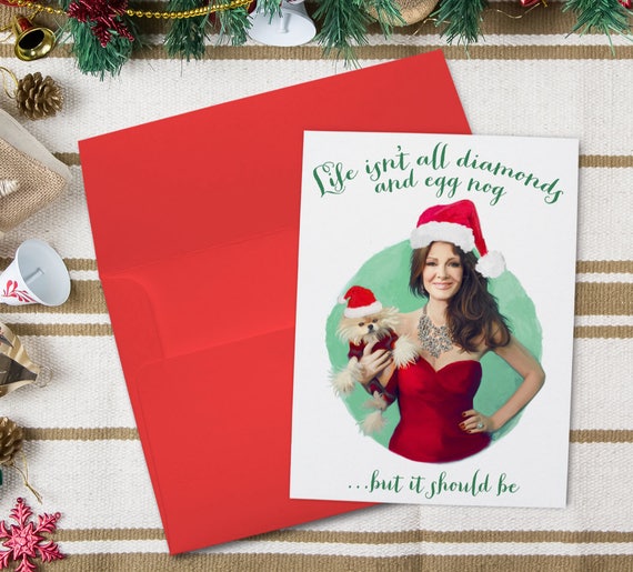 Lisa Vanderpump Christmas Card Rhobh Greeting Card