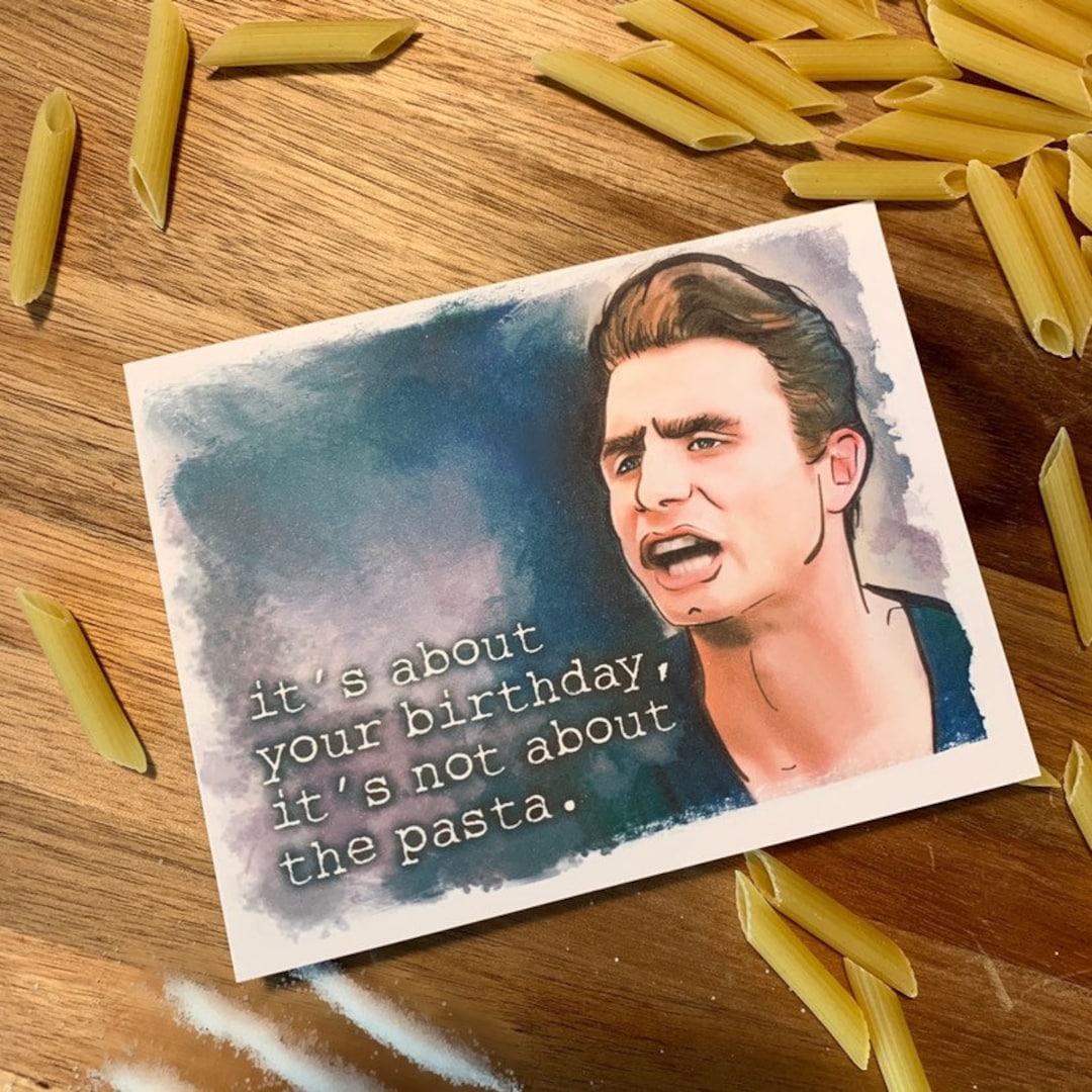 Vanderpump Rules DJ James Kennedy Pasta Birthday Greeting Card Funny