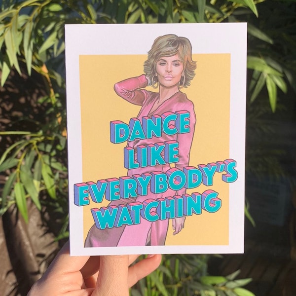 Real Housewives of Beverly Hills Lisa Rinna Card RHOBH Greeting Card - all occasions, birthday and more