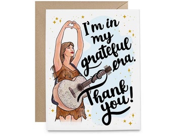 Taylor Thank You Era Greeting Card