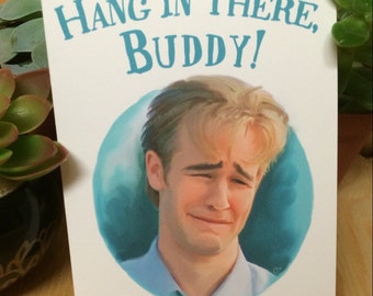 Ugly Cry meme Dawson from Dawson's Creek- birthday, special occasion blank card