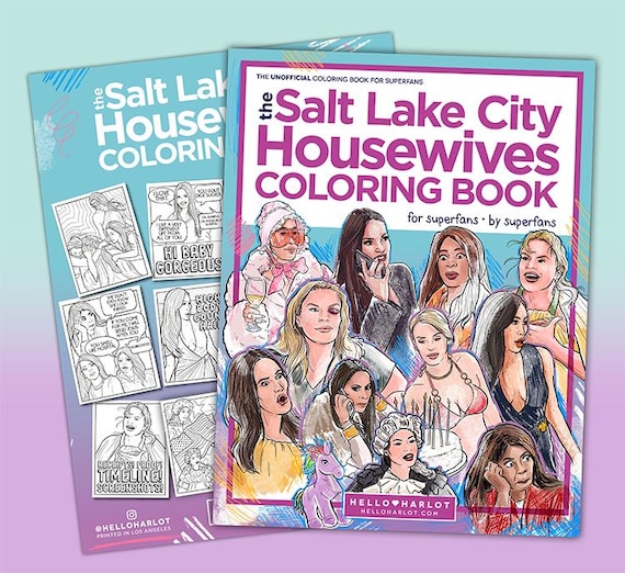 RHOSLC Real Housewives of Salt Lake City Adult Coloring Book | RHOSLC Coloring Books | Bravo Fan Gift