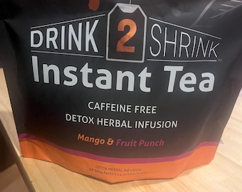 Drink2shrink instant tea 28 sachets Fruit punch/Mango flavors