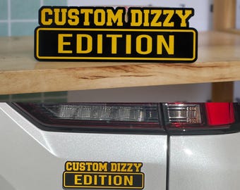 Car Emblem Edition Reflective Shadow, Custom Text Safe for Motorcycle Bike Trailer Helmet Mailbox, Graphics Truck Cars Bumper Decal Bright