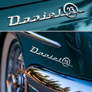 Custom Emblem 3D with Name Number Plated, Gift for Cars Lovers, Car Emblems and Badges Side Rear Front Hood Trunk Emblem Vechicle Gifts