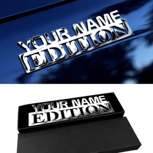 Emblemas de coche personalizados (edición con letras): emblema de metal para coche, pegatinas 3D, insignias decorativas, accesorios para coche, camión, regalo.