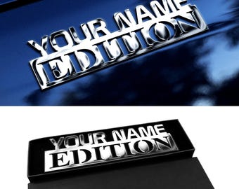 Personalized 3D Car Emblems, Heavy-Duty Metal Letters with Strong Adhesive Tape