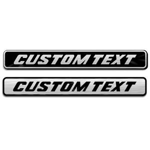Car Emblem Badge Style with Fake Metal Finish, Acrylic Custom Text and Number Car Emblem with Adhensive Tape, Automotive for Front Hood New