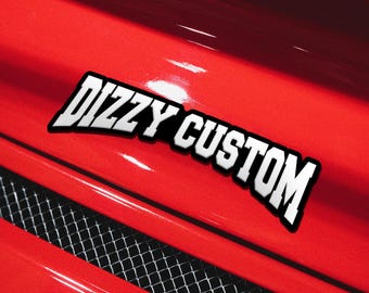 Car Emblem Reflective Shadow, Custom Text Safe Badge for Motorcycle Bike Decal Bright