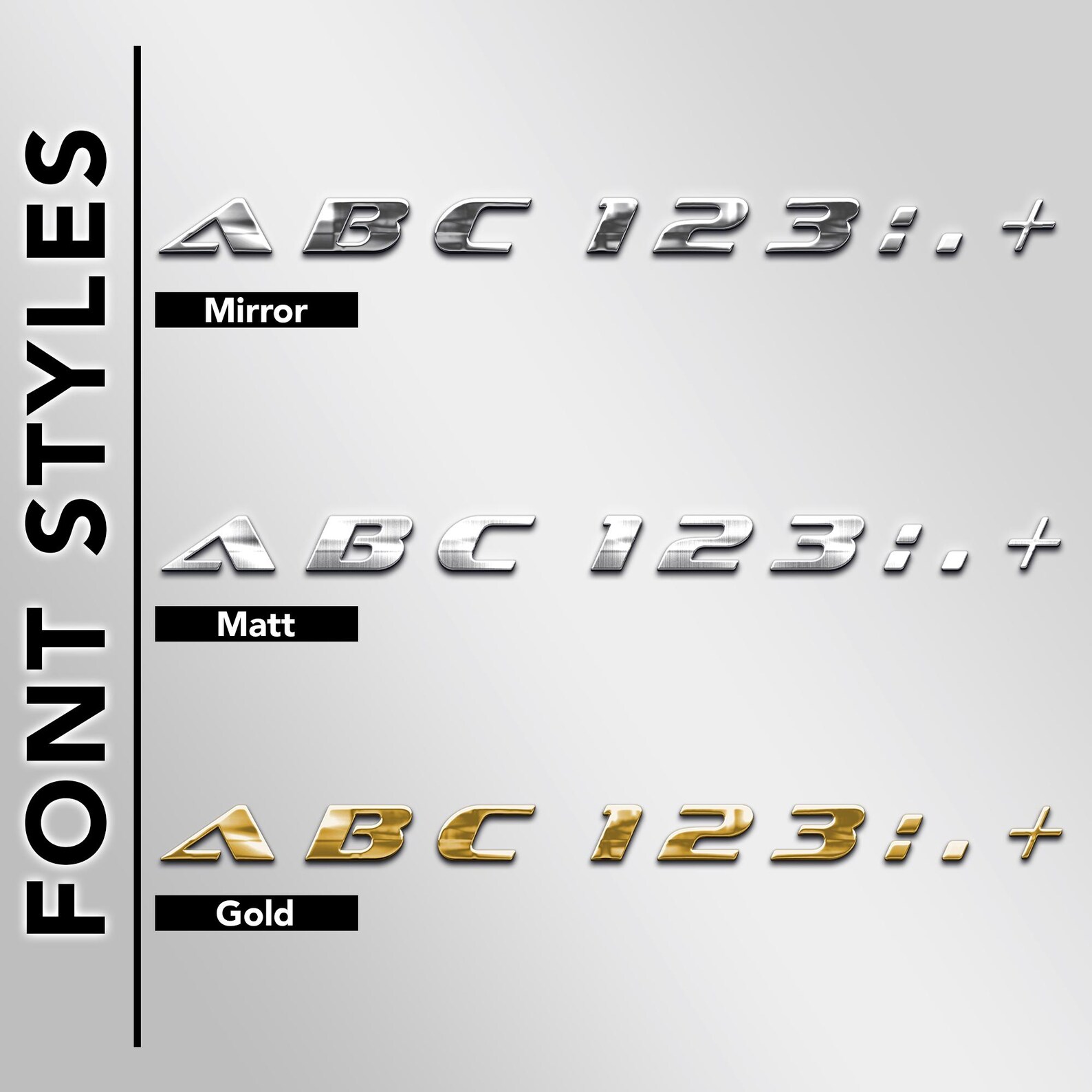 Customized Emblem Metal Chrome Adhesive Letters & Numbers Signs, Badge ...