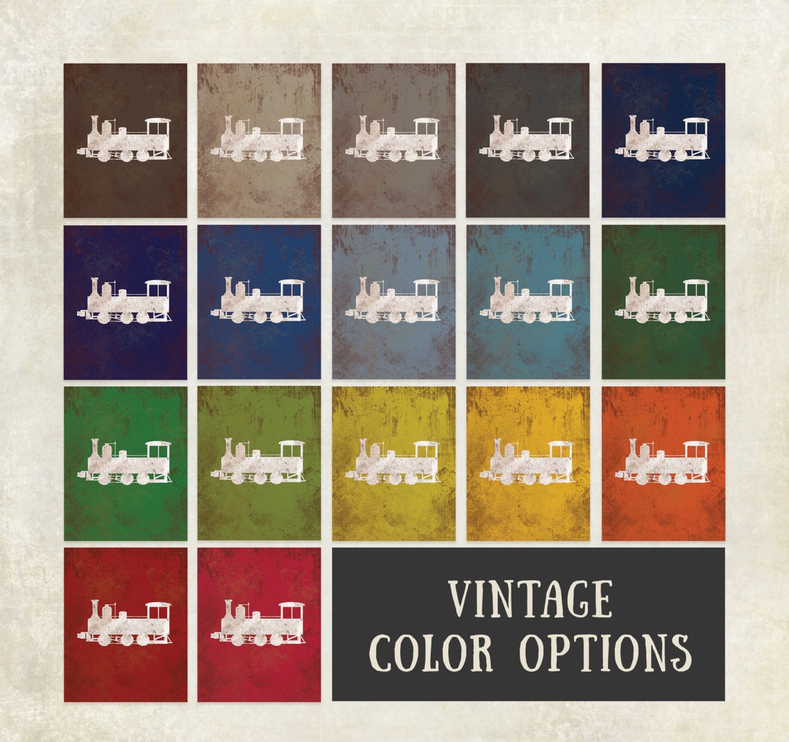 Train Caboose Printable Art Digital Download Vintage Train - Etsy