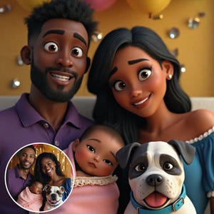 Custom Cartoon Animation, Personalised Family Portrait,Cartoon Portrait From Photo,Cartoon Style Couple,Custom Cartoon Family,Digital File