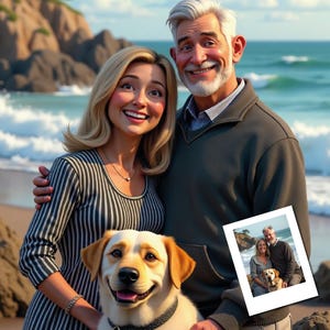 Custom Cartoon Portrait Personalized Gift Pixar Style Portrait from Photo Digital Portrait Gift for Birthday Customized Cartoon Artwork Gift