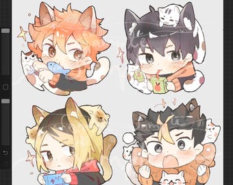 Aangepaste anime-chibi-kunstcommissies | Sleutelhanger, merchandise, DnD, Vtubers, banners, posters (digitale producten)