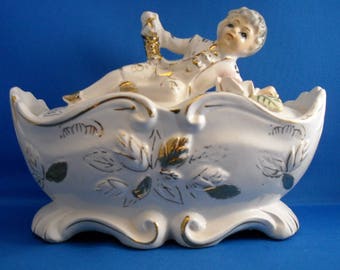 Tilso Little Boy Figural Candy Dish