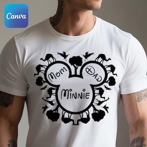 Zoo modifiable Mickey Safari - Bundle personnalisé Canva Disney Safari Zoo - Modèles Canva modifiables - Safari Donald, Dingo, Minnie, Pluto