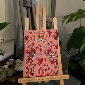valentijnskaart, gepersonaliseerde liefdeskaart, valentijnskaarten jij en ik blanco cadeau voor haar cadeau voor hem retro boho-stijl