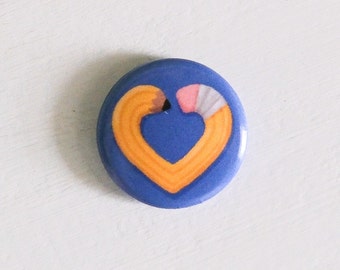 Adorable Heart Pencil Button Pin, 1" Collectable Button Pin Badges for Backpack, Jacket, etc • Great for party favors & little gifts!