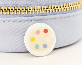 Paint Pallet Button Pin, 1" Collectable Button Pin Badges for Backpack, Jacket, etc • Great for party favors & little gifts!