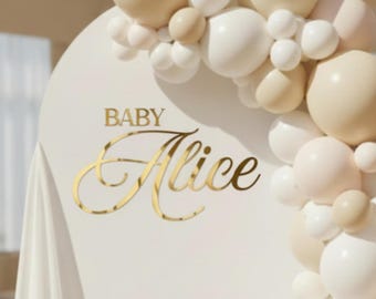 Baby shower sign, Letter for Backdrop, Custom Acrylic sign, baby Shower Welcome sign, Sign for party