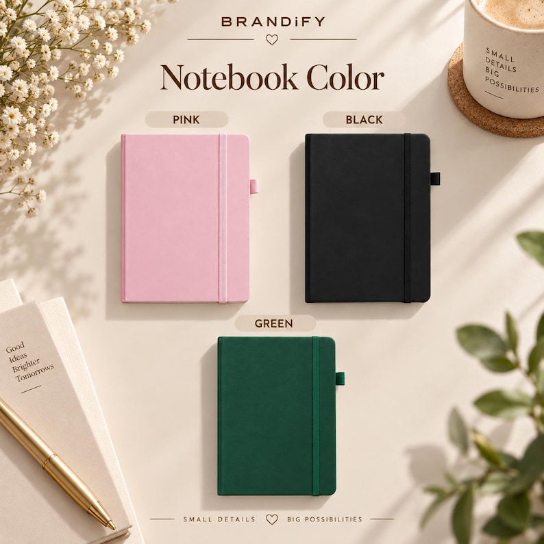 Branded Company Notebook, Custom Logo Notebook, Personalized Business ...