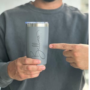 Personalized Tumbler with your logo, Laser engraved Tumbler, Business logo, Gift for Boss, Birthday Gift for him her, Gift for Employee