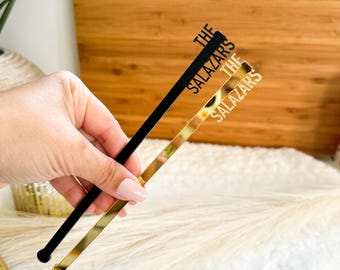 Wedding Decor, Personalized Drink Stirrers, Cocktail decor, Custom cocktail stirrer, Drink stirrers wedding, Custom wedding deco