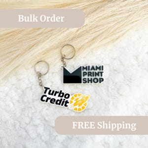 Personalized Logo Tag, Custom Logo keychain, Personalized keychain, Business keychain, Bulk Keychains, Business promotional gifts, Tradeshow