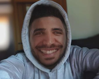 Máscara 3D personalizada para parodia facial / Máscara divertida para cosplay con foto personalizada, tocado de tela elástica de malla para fiestas / Accesorio de disfraz de Halloween Regalo de broma