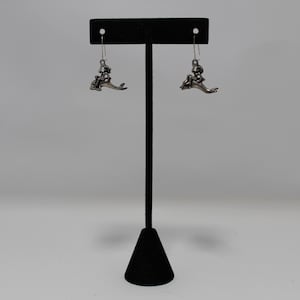925 Sterling Silver Vintage Dolphin Earrings Dangle Hook