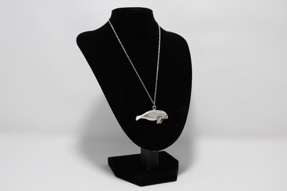 925 Sterling Silver Vintage Animal Seal Pendant