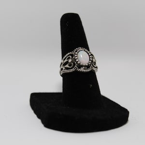925 Sterling Silver Vintage Opal Ring