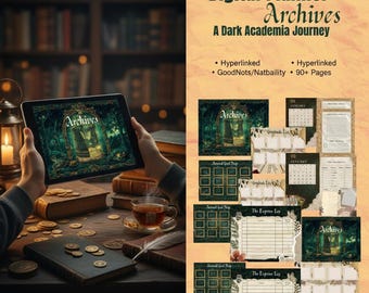 Agenda digital Dark Academia 2026, Forest Journal (con hipervínculo a GoodNotes)