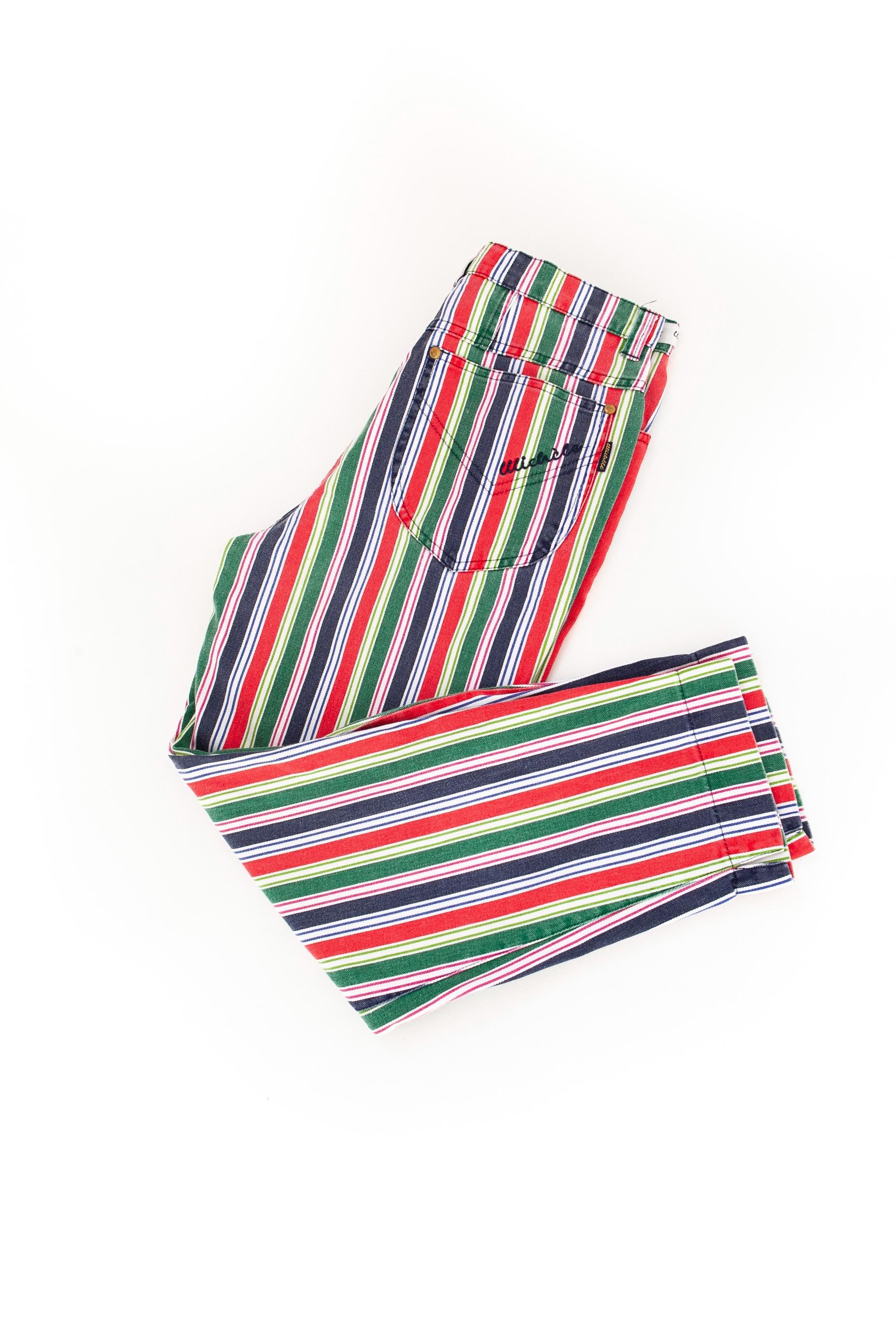 Vintage Vertical Stripe Pants - Etsy