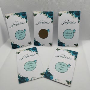 carte à gratter / annonce / grossesse /grands parents / mariage / annonce surprise / personnalisable