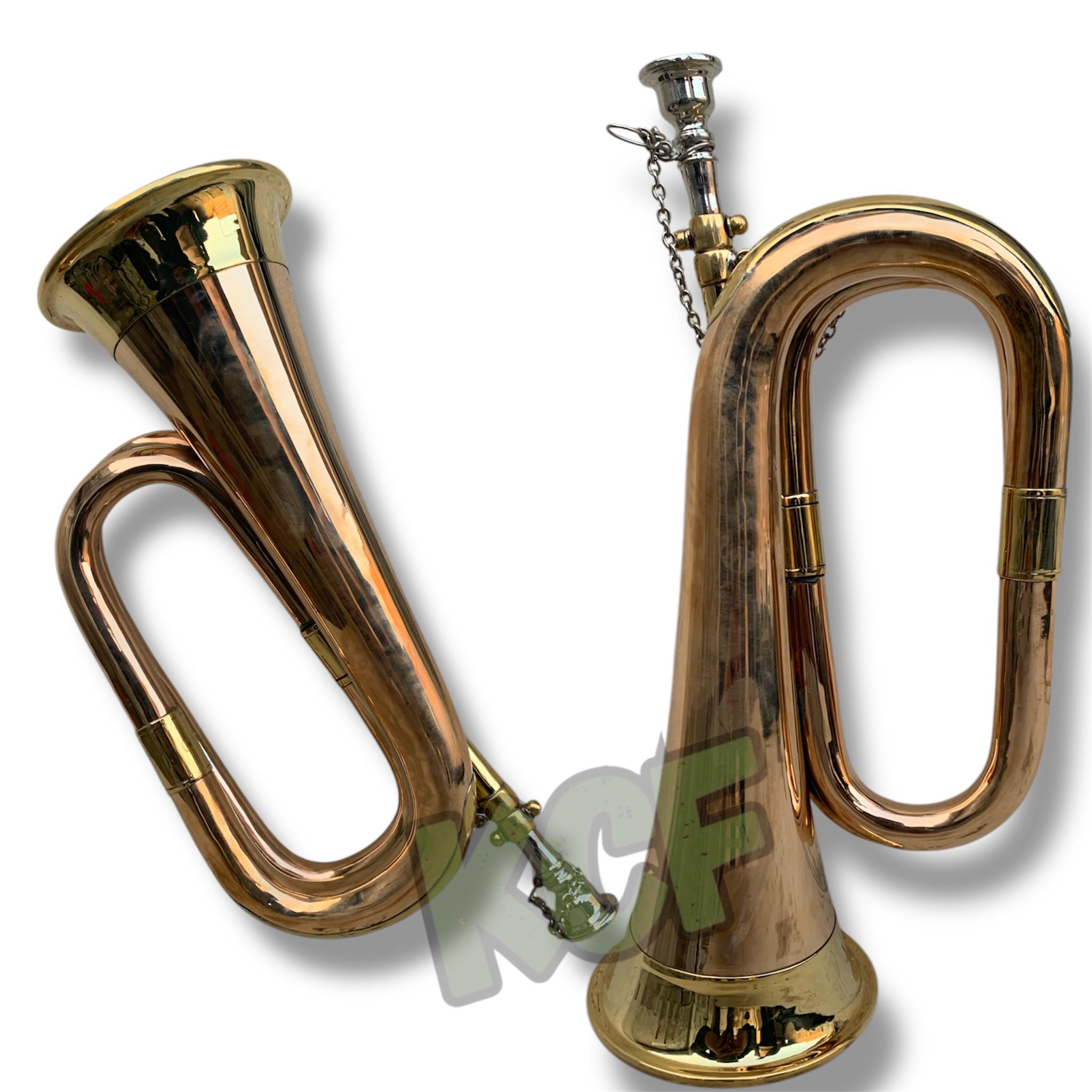 British Army Style Tunable Bugle - Scottish Tuneable Bb Bugle With ...