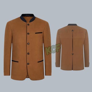 Men&#39;s Trachten Tyrol Loden Jacket - Men&#39;s German Bavarian Light Brown Jacket Custom Made