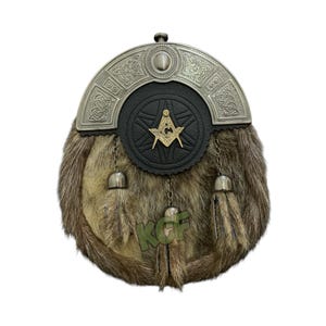 Men&#39;s Scottish Antique Masonic Badge Kilt Sporran Traditional Kilt Sporran With Chain Belt