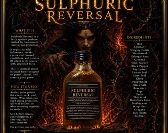 Rytuał odwrócenia siarki, duchowa ochrona w wodzie kolońskiej, łamanie klątw i wzmocniony powrót do nadawcy